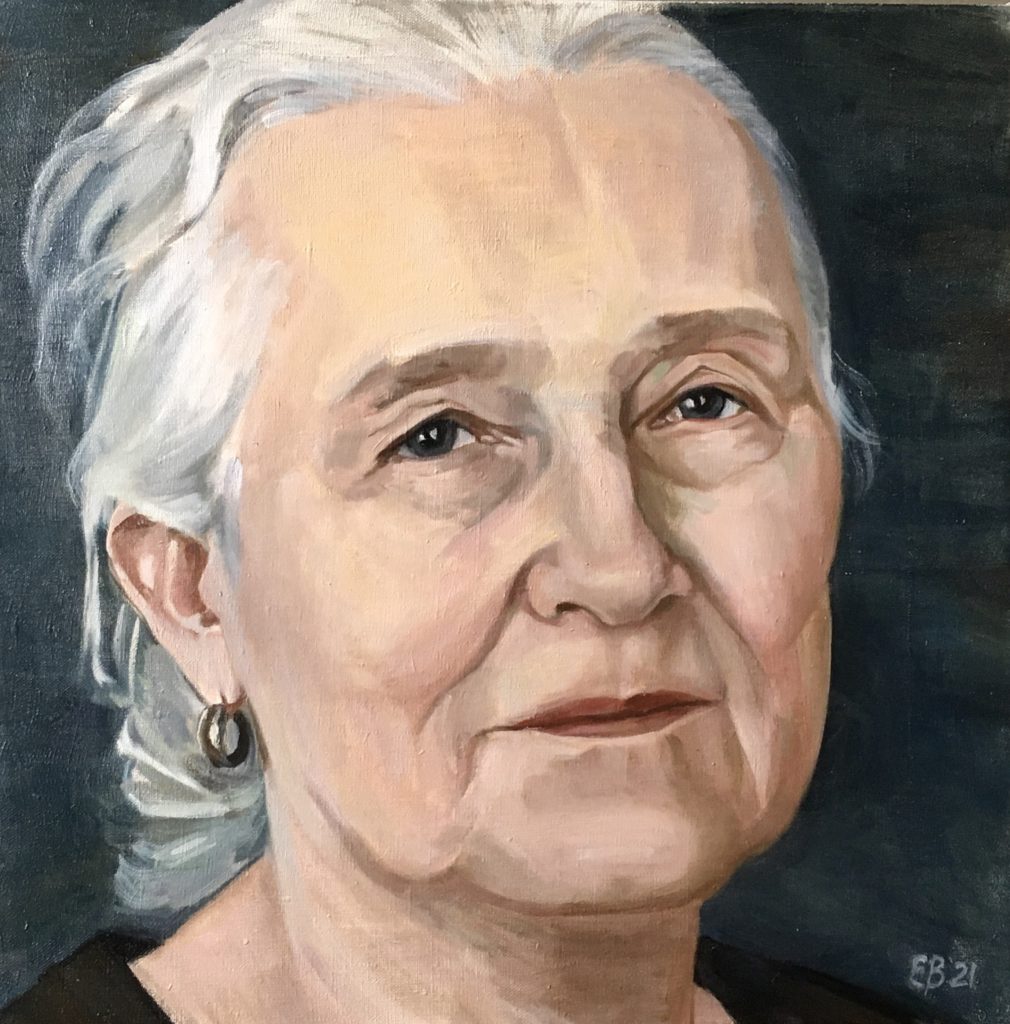 Irina. From the Polaroid series. Original Oil Paintings and Graphic Art