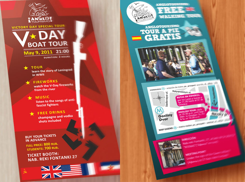 Anglotourismo flyers